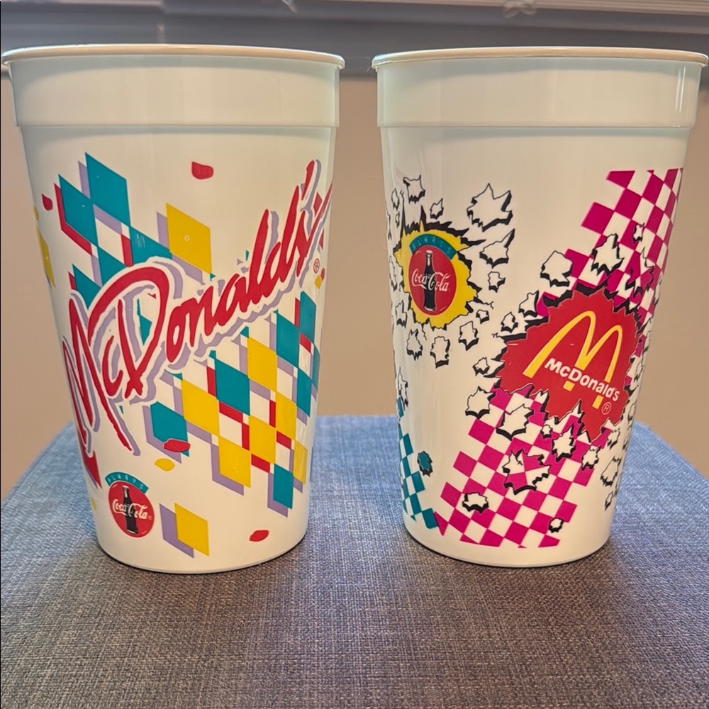 McDonald's Colorful Geometric Cups